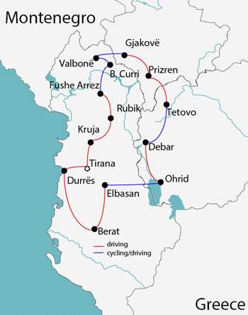 cycling in albania macedonia kosovo