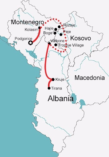 Ski Touring in Montenegro Kosovo Albania