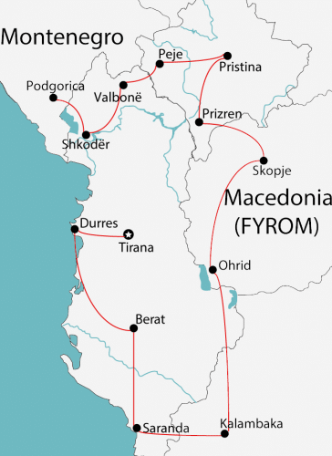 kosovo macedonia greece albania montenegro tour map e1520173713319