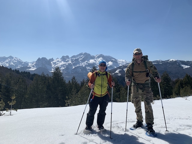 Snowshoeing to Cerem Village