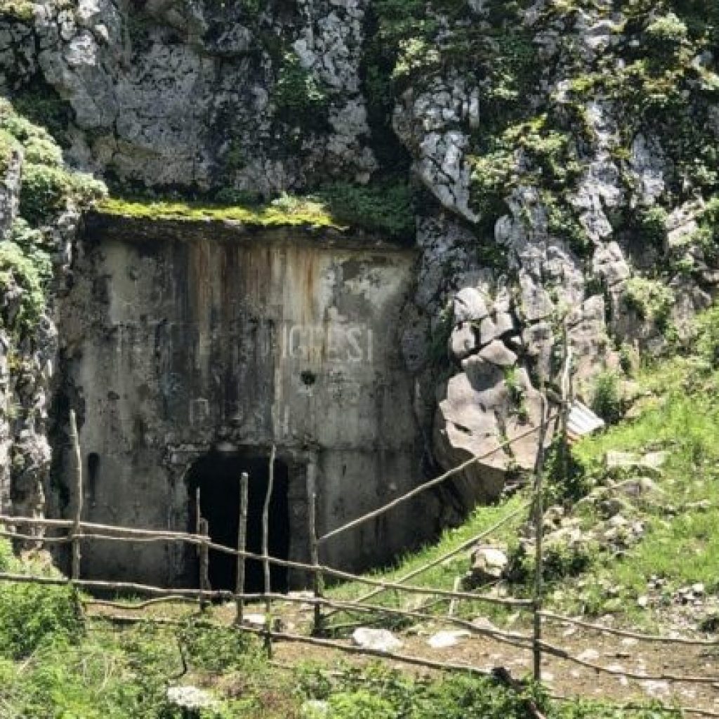 LIve stock bunker in northern Albania inside the mountain