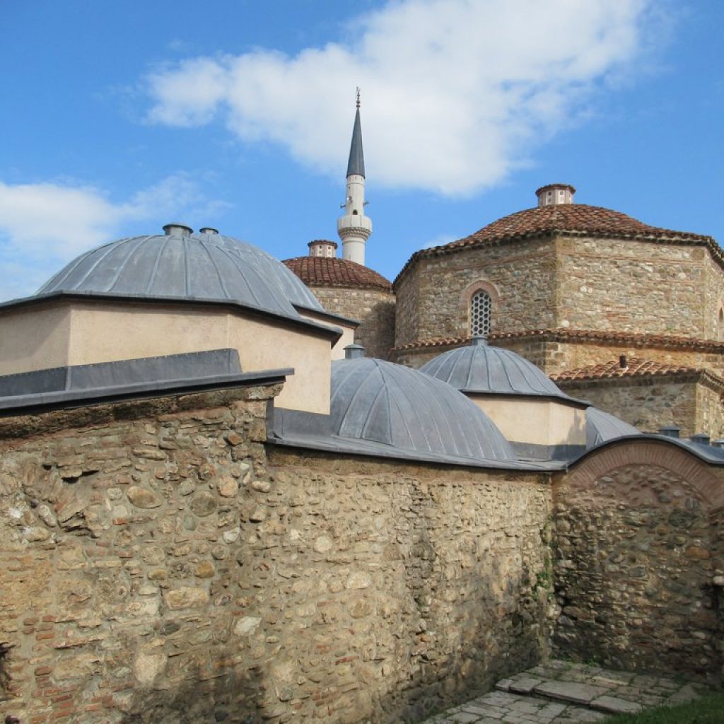 The Gazi Mehmed Pasha Hamam (1563) in Prizren, Kosovo. was once a Turkish bathhouse but is now closed.